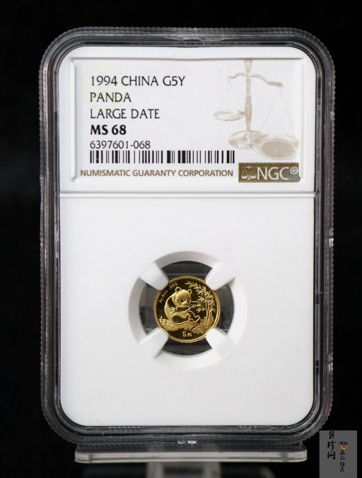 【943333】1994年熊猫1/20盎司普制金币