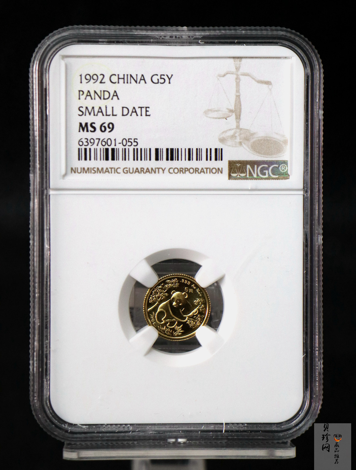 【920102】1992年熊猫1/20盎司普制金币