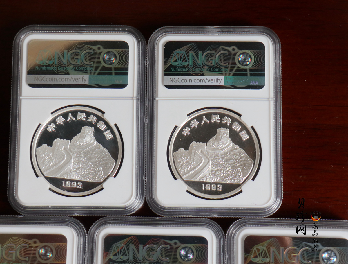【939170】1993年“拥有一片故土”中国名胜精制银币五枚一套