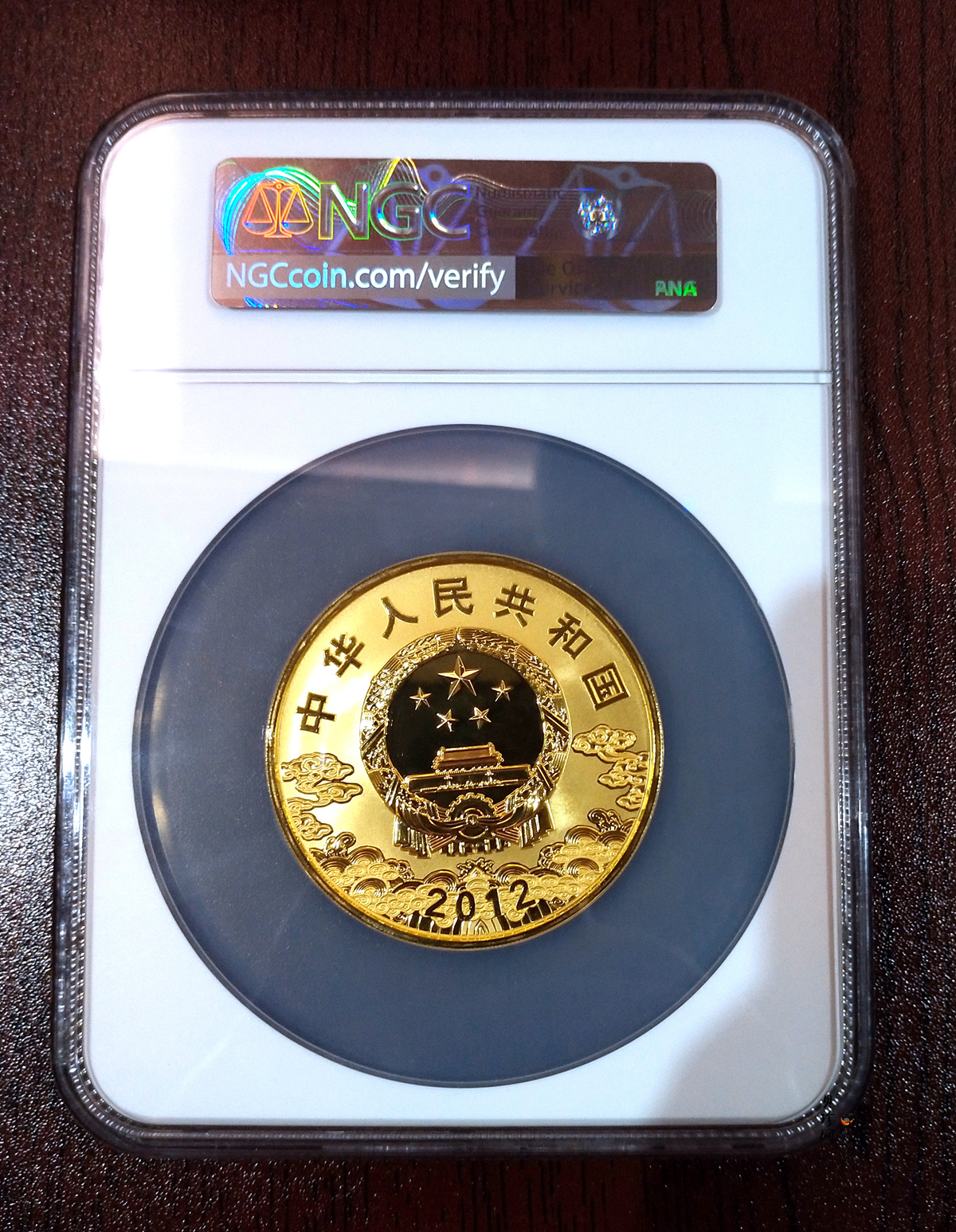 【120501】2012年京剧脸谱第（3）组-关羽5盎司精制彩金币