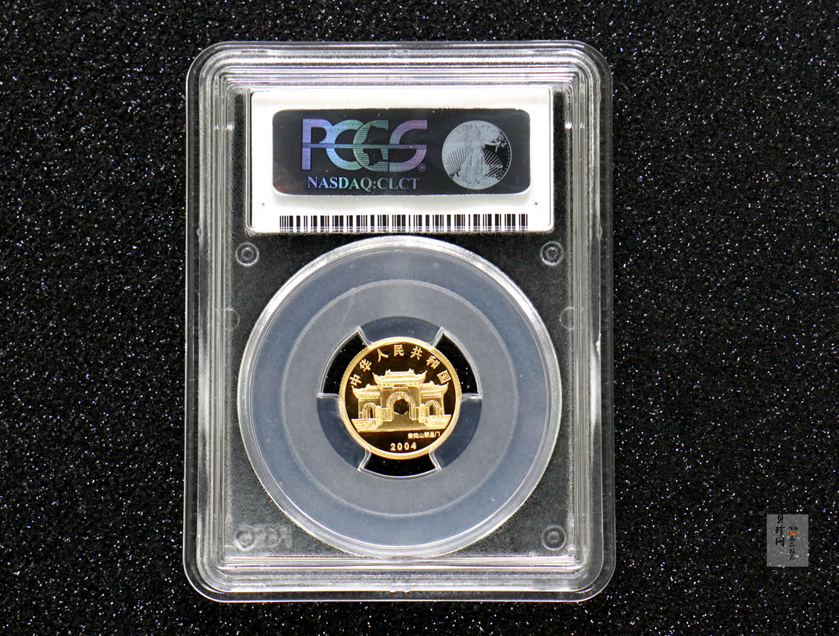 【040901】2004年观音金纪念币-白衣观音像1/10盎司幻彩精制金币