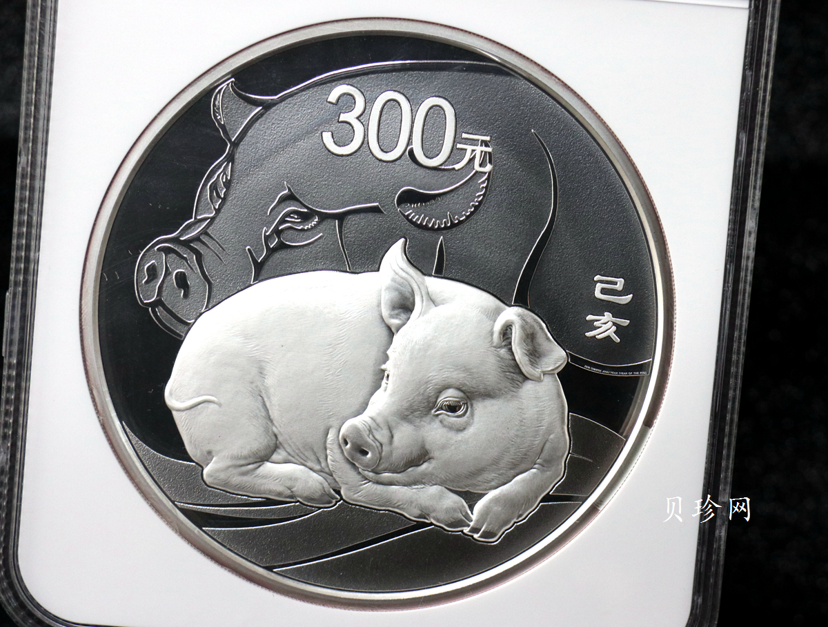 【191115】2019中国己亥（猪）年金银纪念币1公斤圆形银币