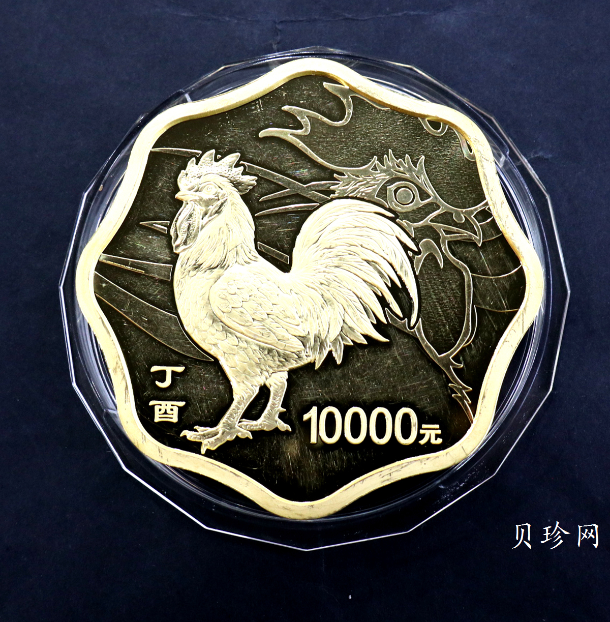 【161514】2017年丁酉（鸡）年生肖流通纪念币-雄鸡1公斤梅花精制金币