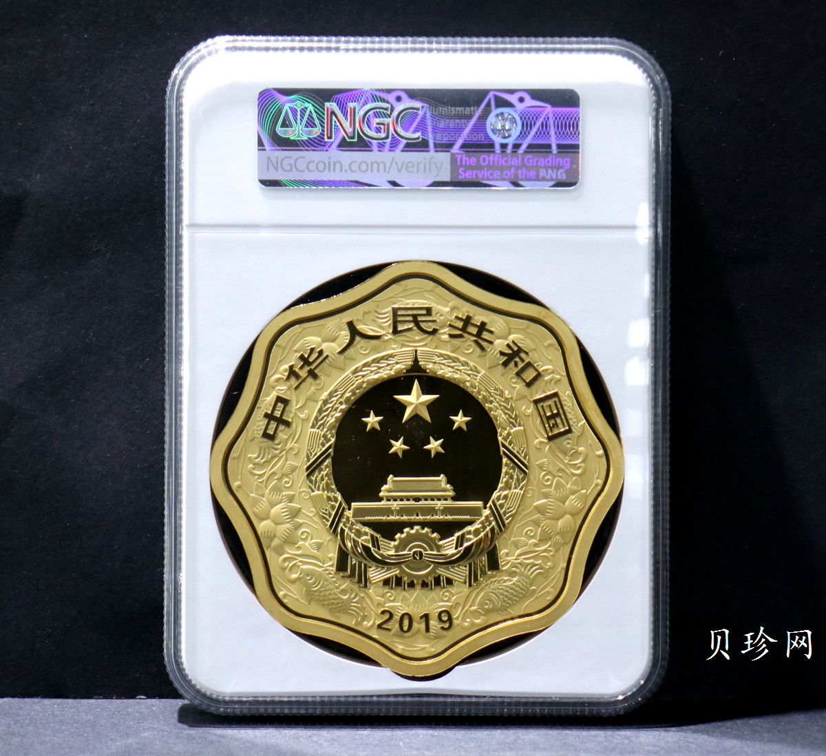 【191114】2019年中国己亥（猪）年1公斤梅花形精制金币