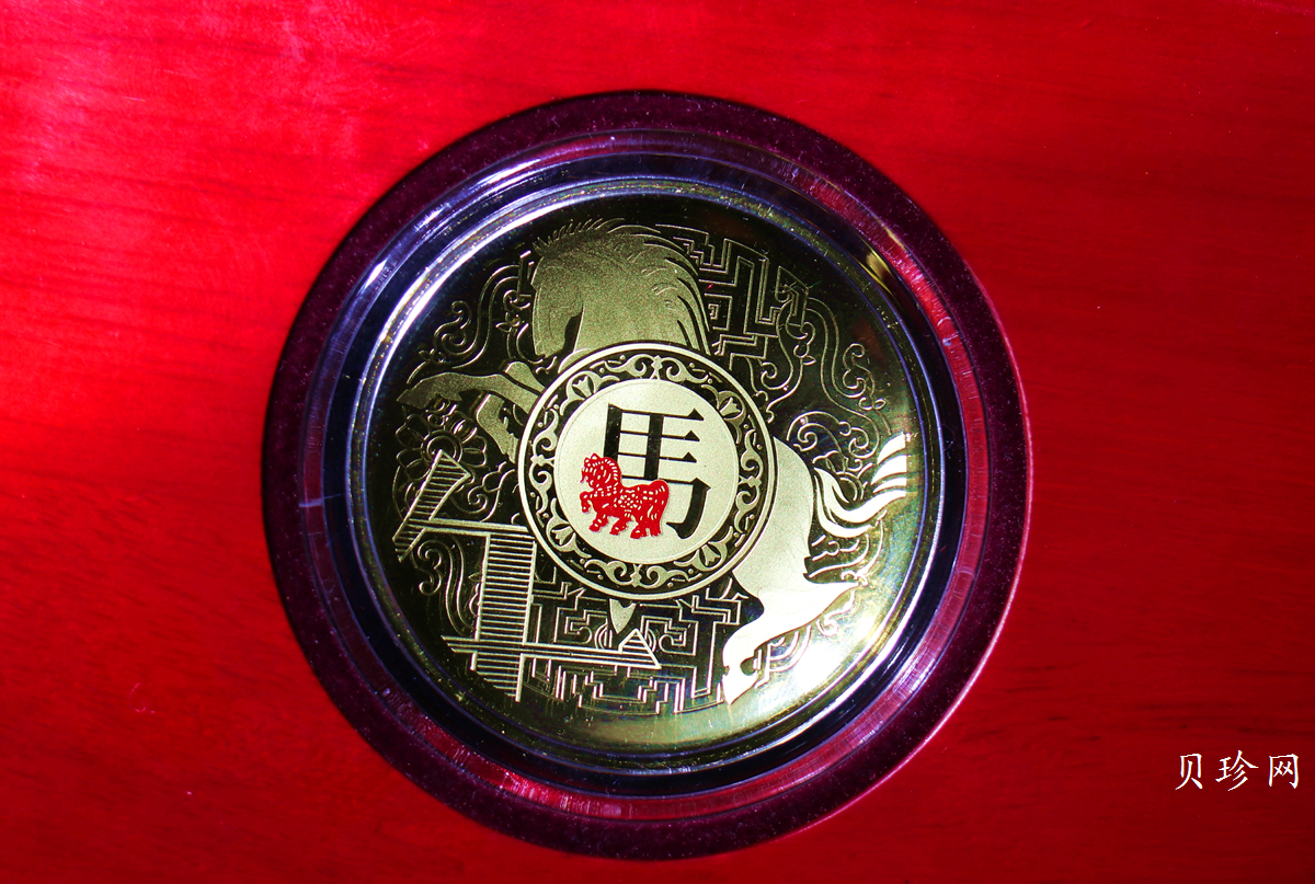 【149490】马年贺岁50克金盘
