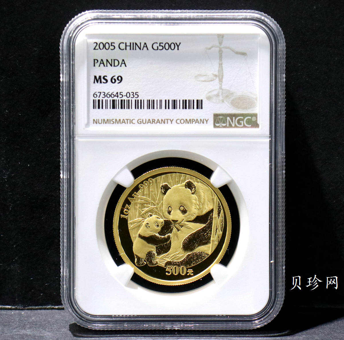 【050101】2005年熊猫1盎司普制金币