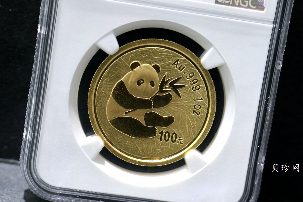 【000101】2000版熊猫金银纪念币1盎司普制金币