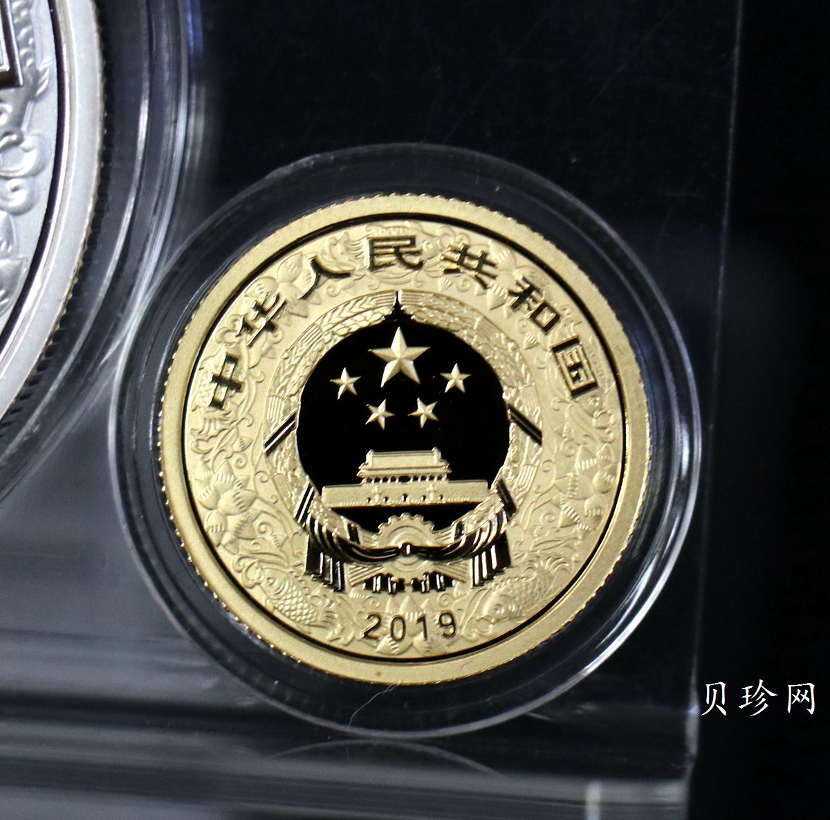 【199050】2019中国己亥（猪）年生肖精制彩金银币2枚一套