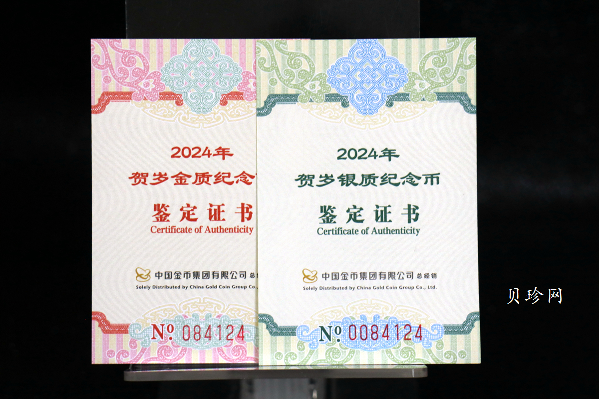 【230103】2024年贺岁8克银+1克金币