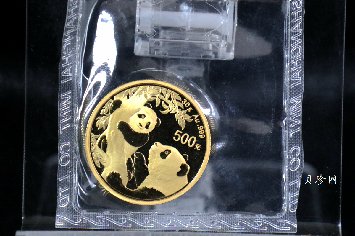 【210101】2021年熊猫30克普制金币