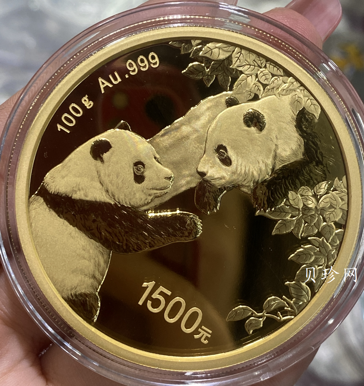 【230101】2023年熊猫100克精制金币