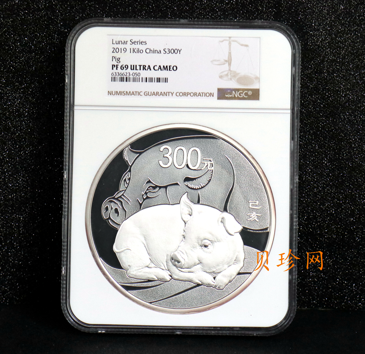 【194712】2019年中国己亥（猪）年金银纪念币1公斤圆形银币