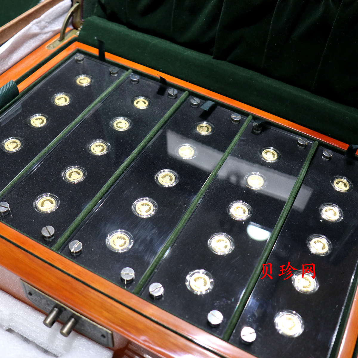 【079050】2007年中国熊猫金币发行25周年1/25盎司精制金币25枚一套