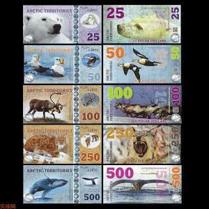 【179190】2017年全新UNC北极塑料钞（随机赠送）