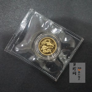 【900803】1990版龙凤金银纪念币1克精制金币