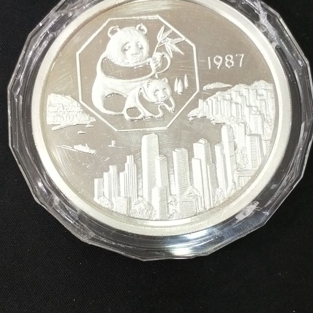 【870870】1987年香港第六届国际钱币展销会5盎司纪念银章