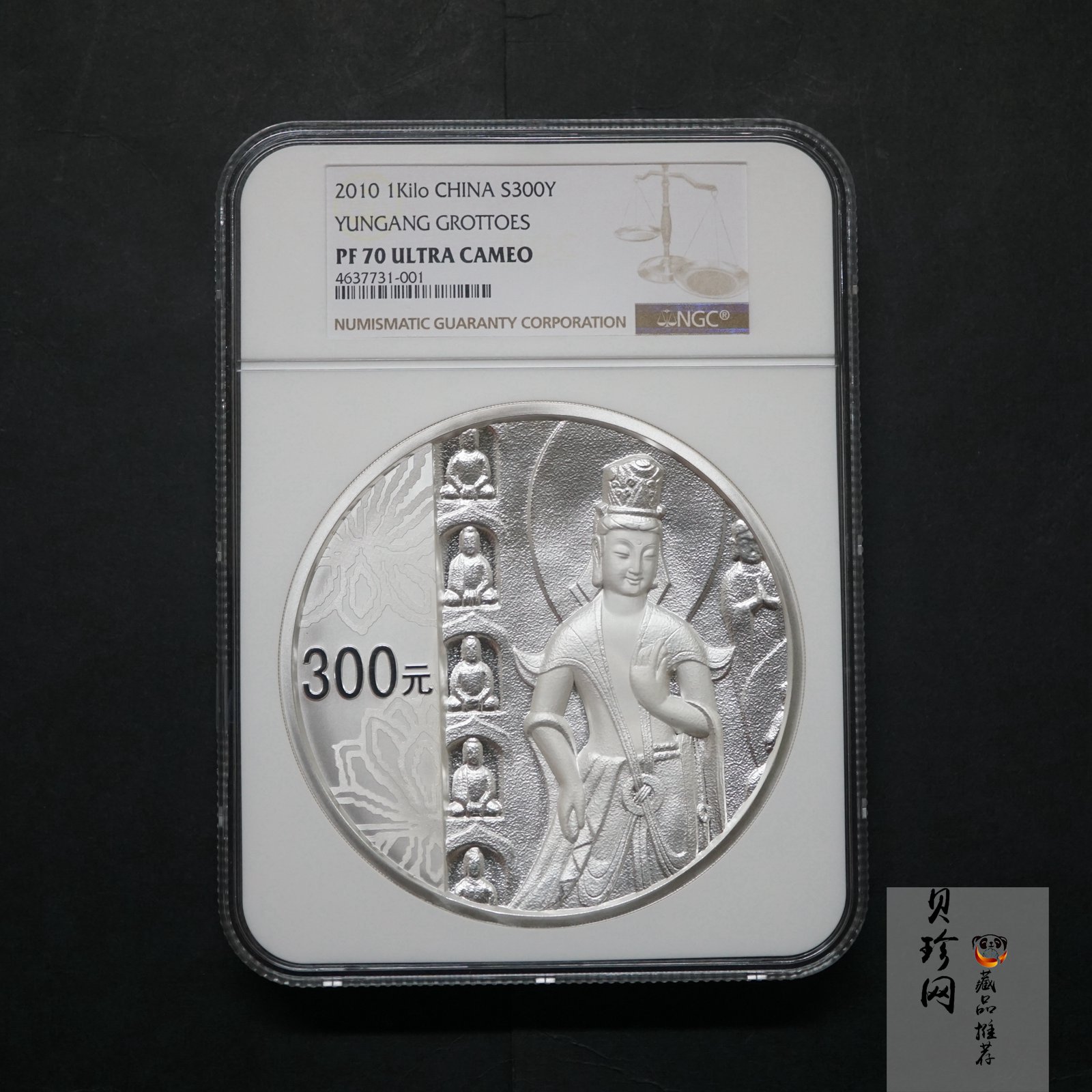 【100904】2010年中国石窟艺术-云冈1公斤精制银币