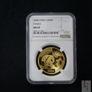【080101】2008年熊猫1盎司普制金币