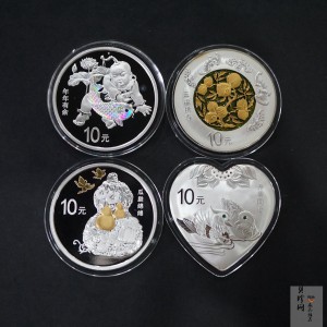 【169060】2016年吉祥文化30克精制银币4枚一套