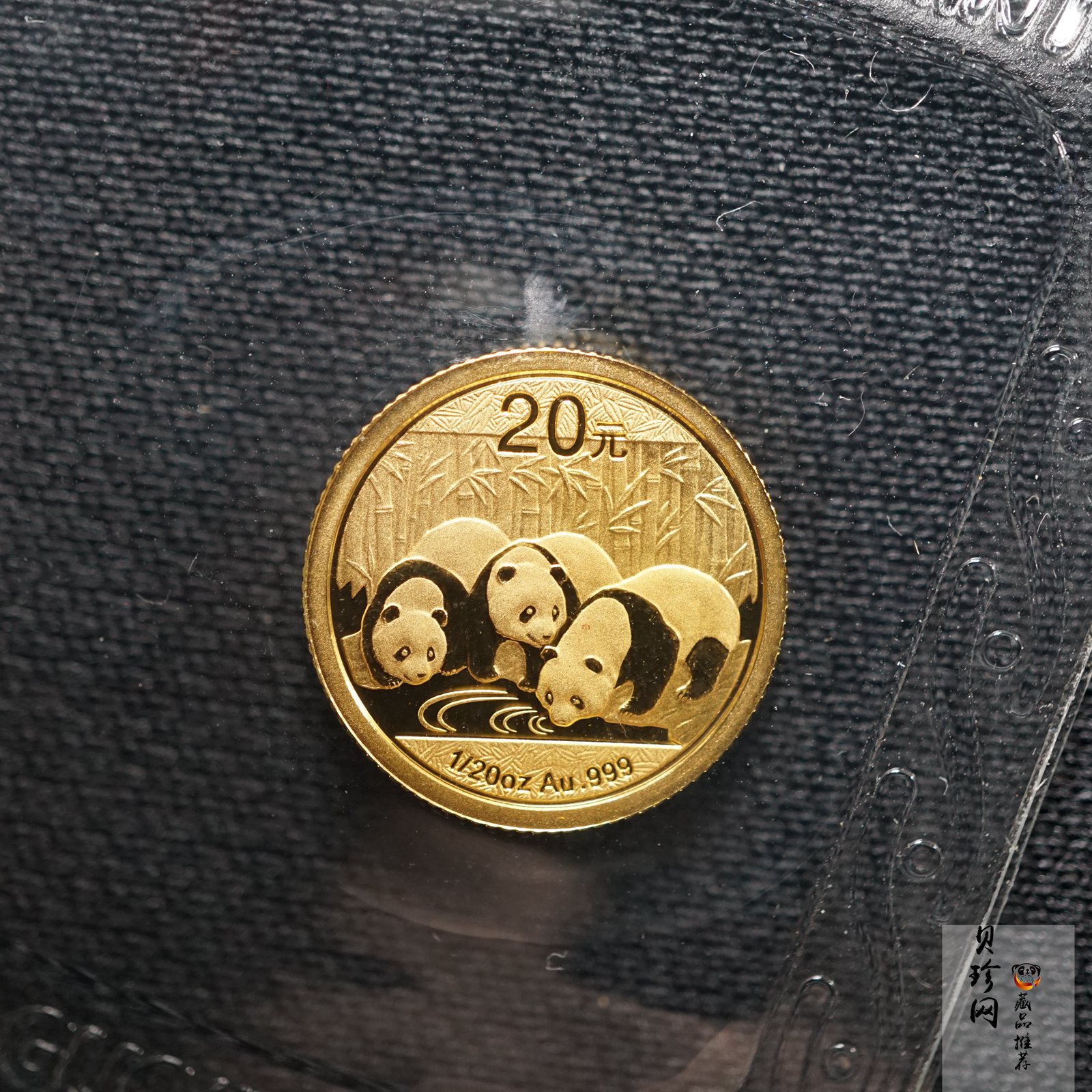 【130101】2013年熊猫1/20盎司普制金币