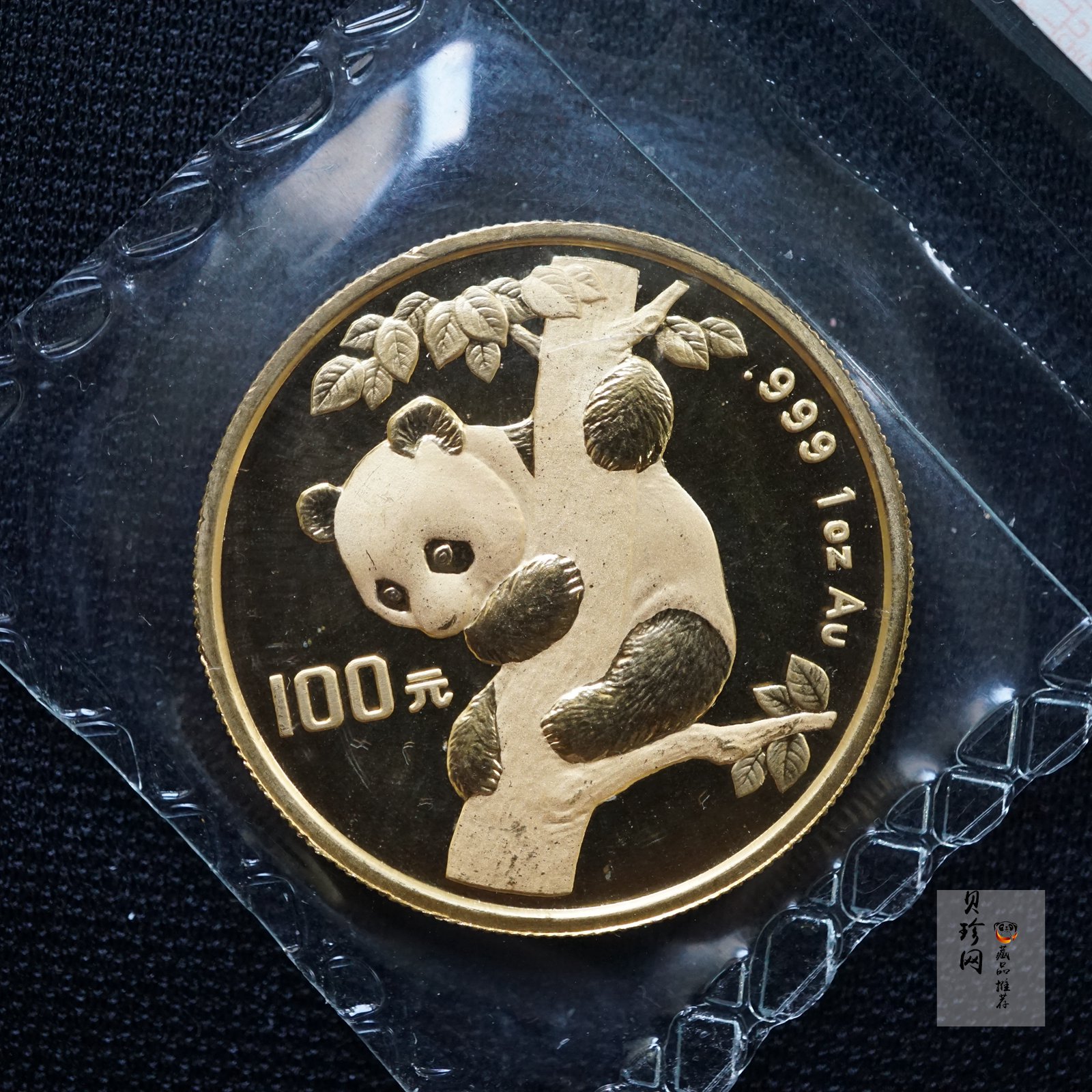 【960101】1996版熊猫金纪念币1盎司普制金币