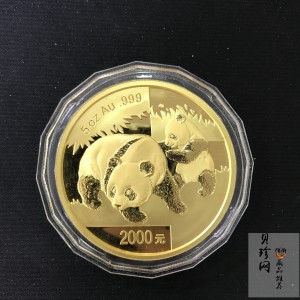 【080107】2008年熊猫5盎司精制金币