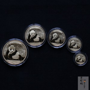 【159060】2015年熊猫普制金币5枚一套
