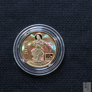 【000501】2000年观音幻彩纪念金币1/10盎司幻彩精制金币
