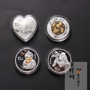 【169060】2016年吉祥文化30克精制银币4枚一套