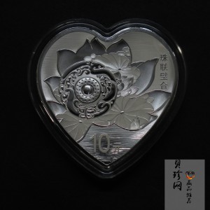 【190405】2019吉祥文化金银纪念币30克心形银币