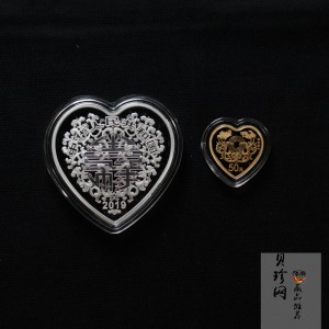【199390】2019年吉祥文化珠联璧合金银币
