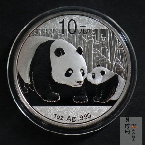 【101408】2011年熊猫1盎司普制银币