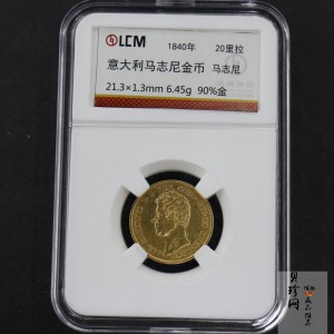 【409010】1840年意大利马志尼6.45g金币