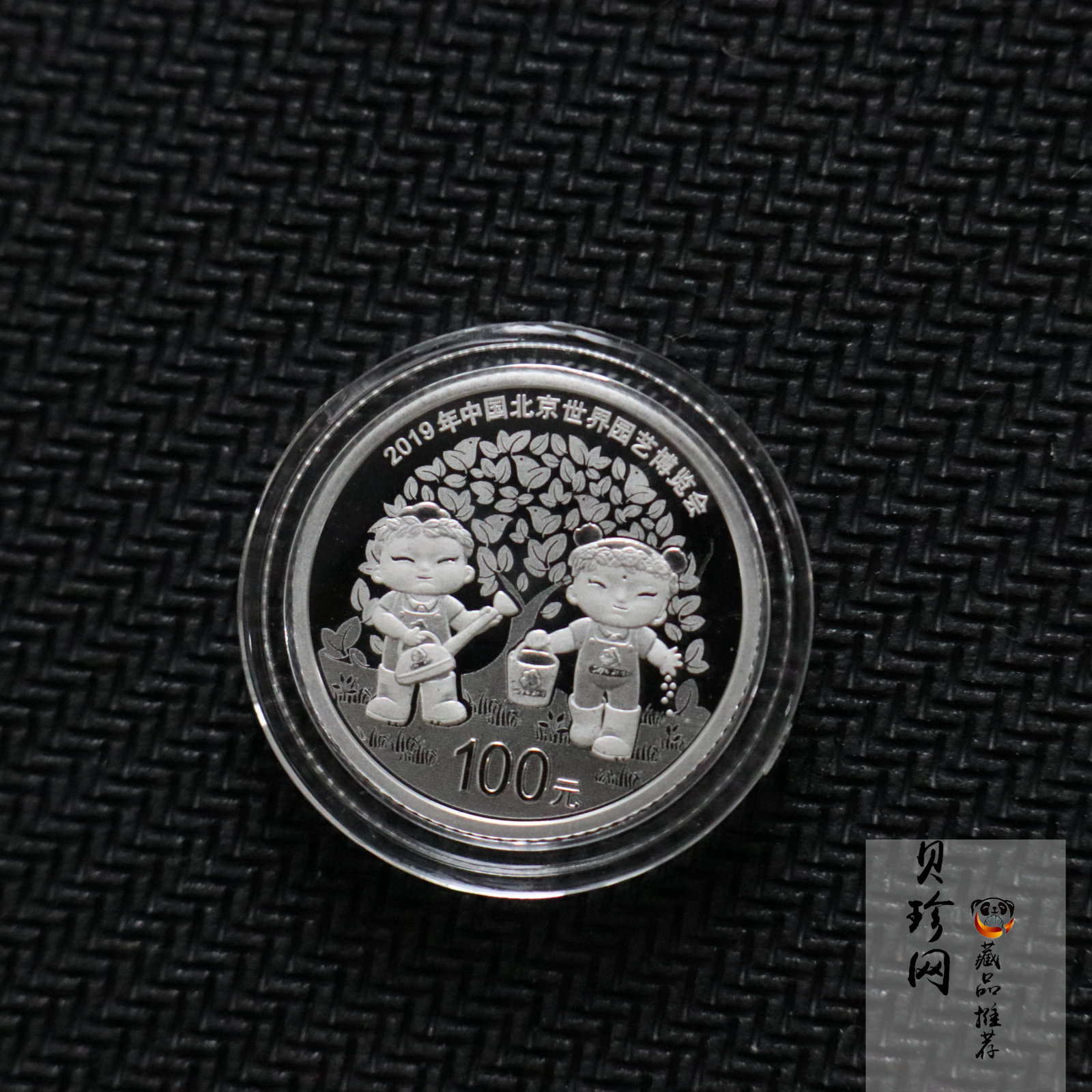 【190503】2019年中国北京世界园艺博览会贵金属纪念币3克圆形铂币