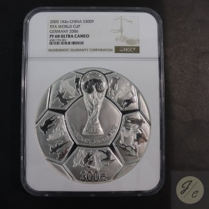 【050302】2006年德国世界杯足球赛1公斤精制银币
