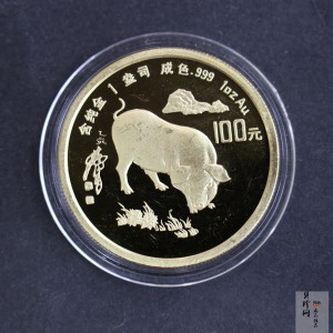 【950304】1995中国乙亥（猪）年-趣猪图1盎司精制金币