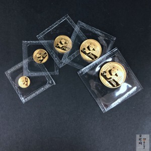 【149050】2014年熊猫普制金币5枚一套