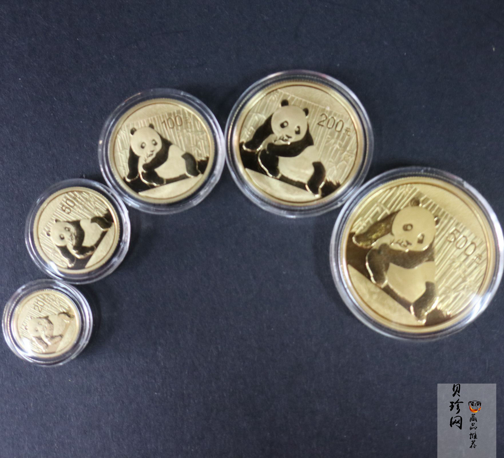 【159060】2015年熊猫普制金币5枚一套