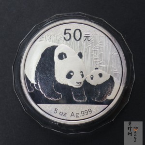 【101409】2011年熊猫5盎司精制银币