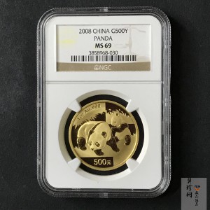 【080101】2008年熊猫1盎司普制金币