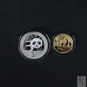 【129130】2012年中国熊猫金币发行30周年纪念精制金银币两枚一套