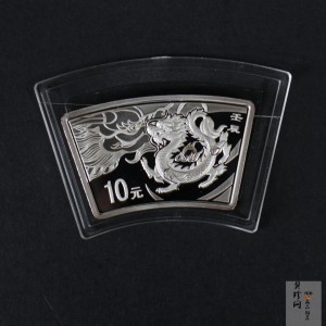 【111506】2012年壬辰龙年生肖1盎司扇形精制银币
