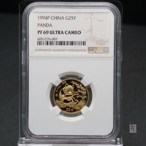 【940107】1994年熊猫1/4盎司精制金币