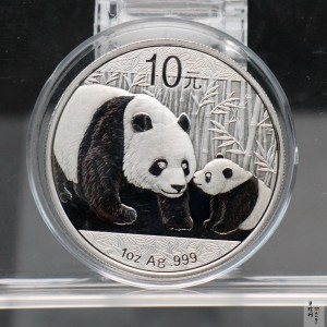 【101408】2011年熊猫1盎司普制银币