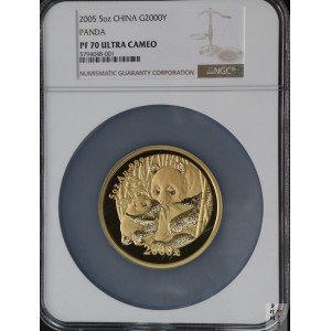 【050107】2005年熊猫5盎司精制金币