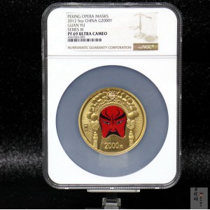 【120501】2012年京剧脸谱第（3）组-关羽5盎司精制彩金币