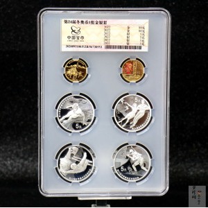 【209290】2020年第24届冬季奥林匹克运动会（第1组）金银币六枚一套