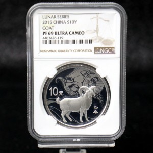 【141302】2015年乙未羊年生肖1盎司精制银币