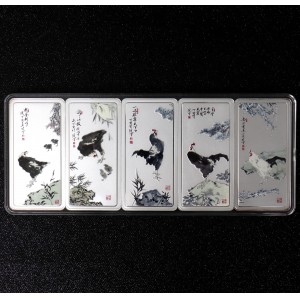 【169650】2016年五吉图生肖500g纪念银条
