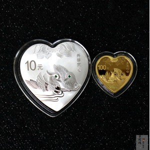 【169200】2016年吉祥文化（并蒂同心）金银纪念币